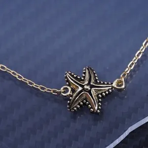 Authentic Star Of The Tidal Soul Gold- Plated Starfish Talisman Bracelet