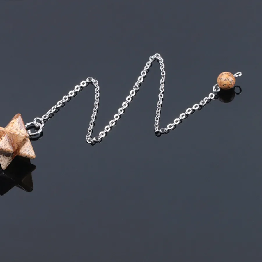 Authentic Merkaba Star Pendulum: Hexagram of Cosmic Balance