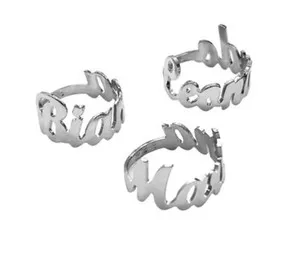 Authentic The Name- Bound Ring A Personalized Talisman Of Identity And Power In Gold- Plated Sterling Silver