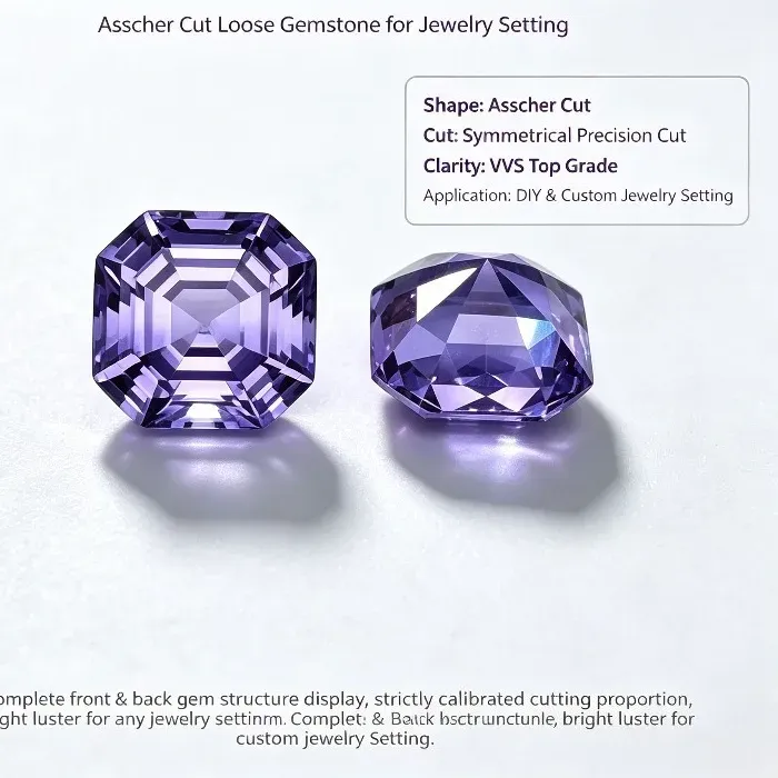 Authentic Chrysalis Of Twilight A Lab- Grown Alexandrite In Sacred Assher Cut