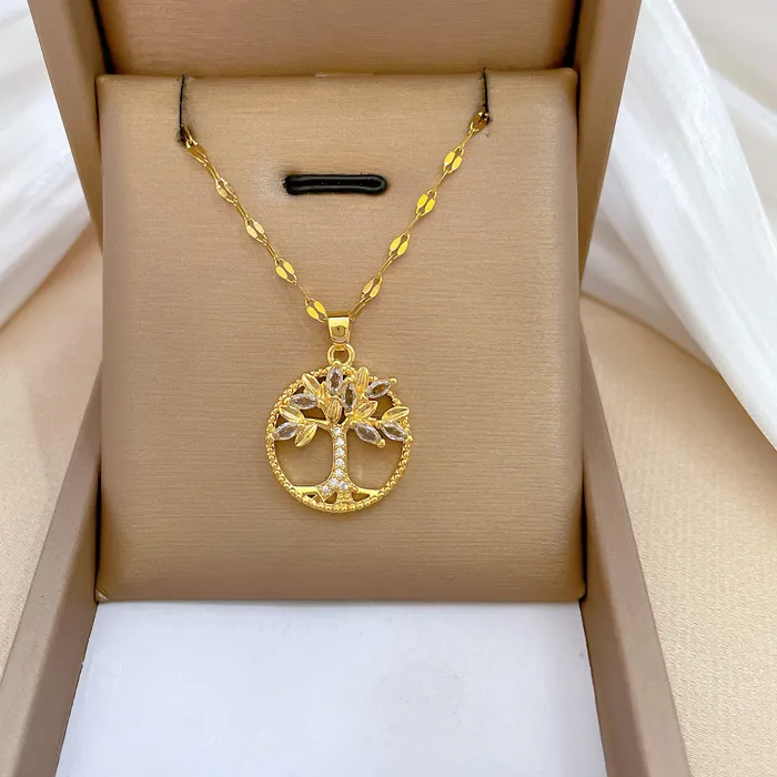Authentic The Golden Roots of Eternity: Tree of Life Zircon Amulet