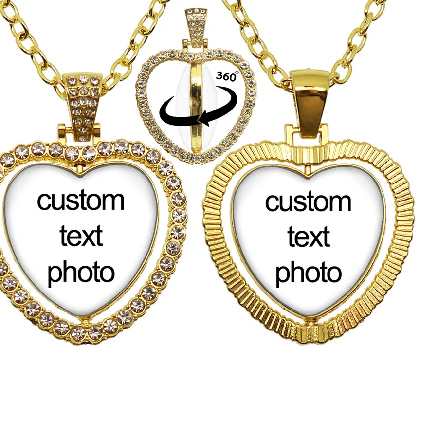 Authentic The Eternal Heart Talisman- Personalized Double- Sided Peach Heart Pendant In Sacred Gold