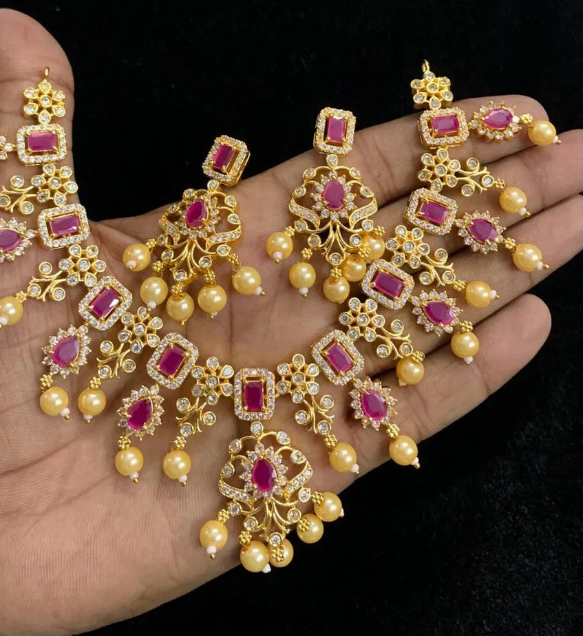 Authentic The Golden Vow Bridal Necklace Set