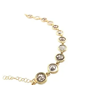 Authentic Golden Echoes Of Olympus The Ancient Coin Talisman Bracelet