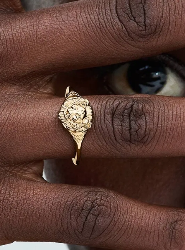Authentic The Golden Lion Sigil Ring of Casterly Rock