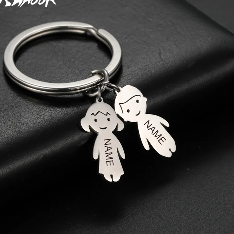 Authentic Personalized Keychain Custom Name Key Chain Family Mother For Woman Couple Sister Brother Friend