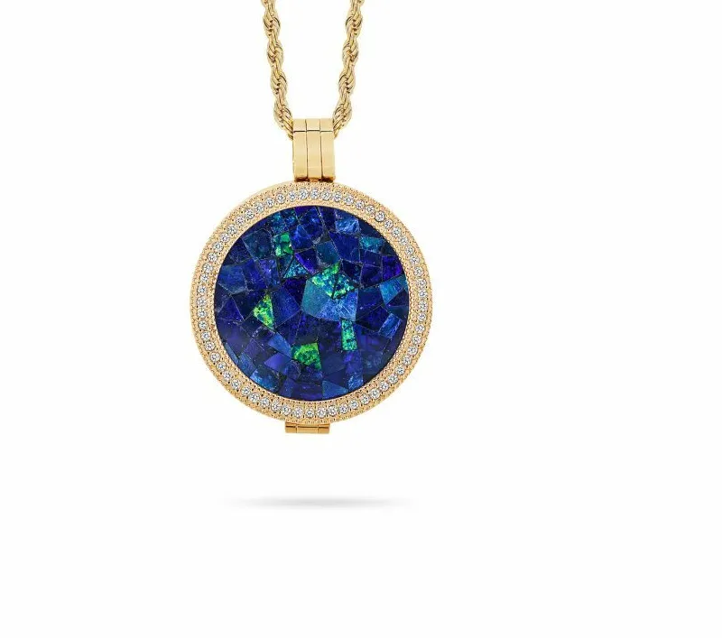 Authentic The Rose Gold Sky Opal Locket A Talisman Of Heavenly Love And Hidden Truth