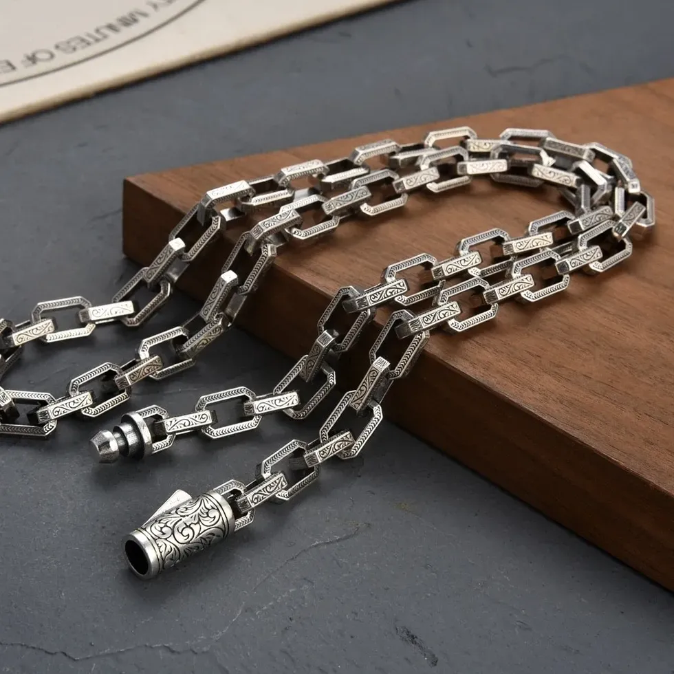 Authentic Buddhastone Vine Grass Pattern Necklace Heavy Industry Personalized Small Design Jewelry