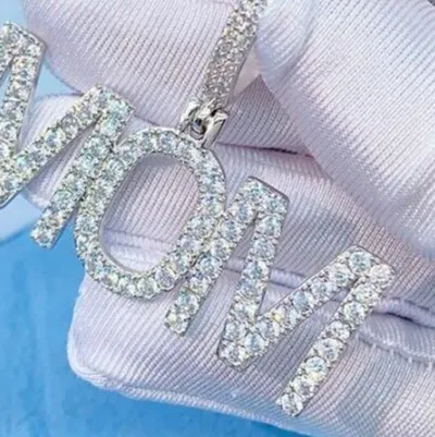 Authentic Celestial Bond Pendant Personalized Moissanite Heirloom In White Gold Plated Silver