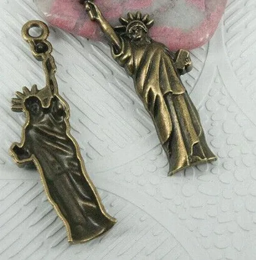 Authentic Lady Of The Flame Of Ten Antiqued Bronze Liberty Charms