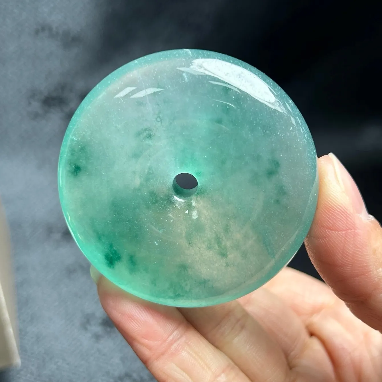 Authentic The Verdant Echo: Sacred Ice Jadeite Amulet of Vitality