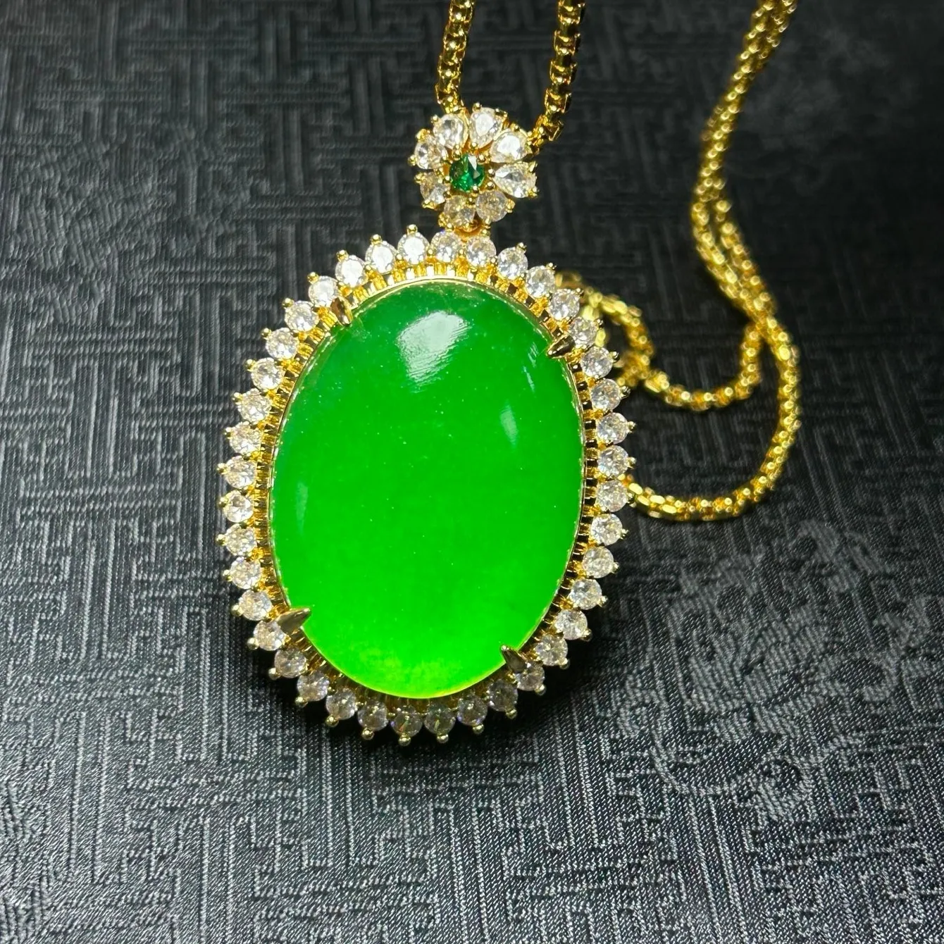 Authentic Real natural high Ice green Jade Jadeite amulet Pendant&Necklaces