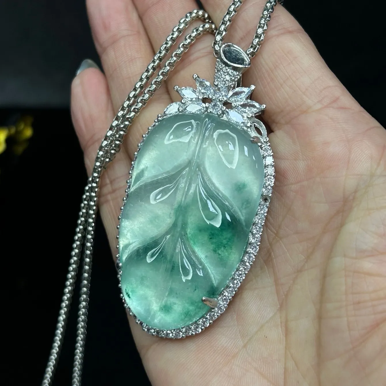 Authentic Real natural high Ice Green Jade Jadeite amulet Pendant&Necklaces