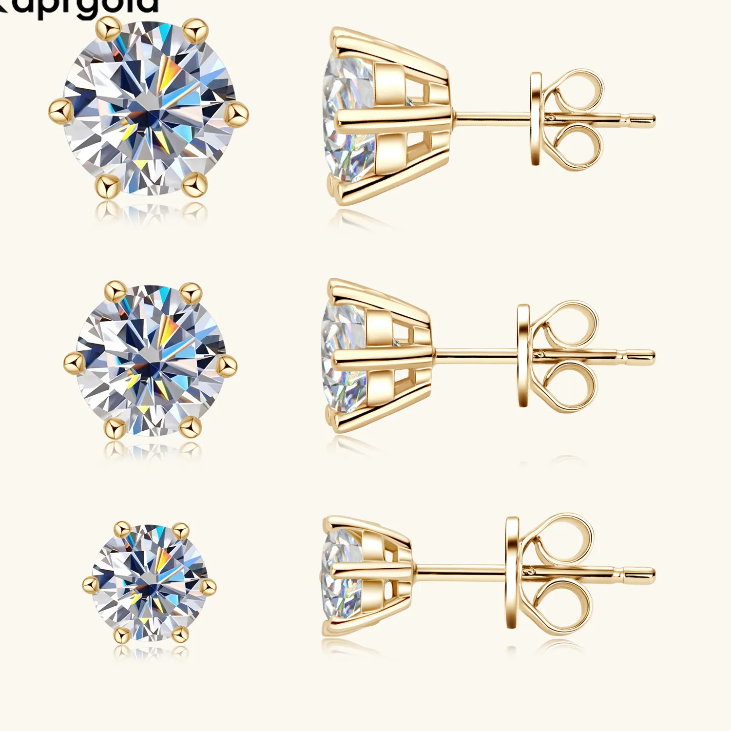 Authentic Celestial Radiance Moissanite Studs Echoes Of Starlight