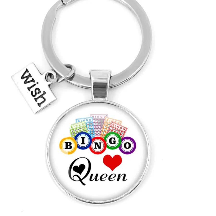 Authentic Bingo Queen Orb Pendant Glass Cabochon Talisman Of Chance And Whimsy