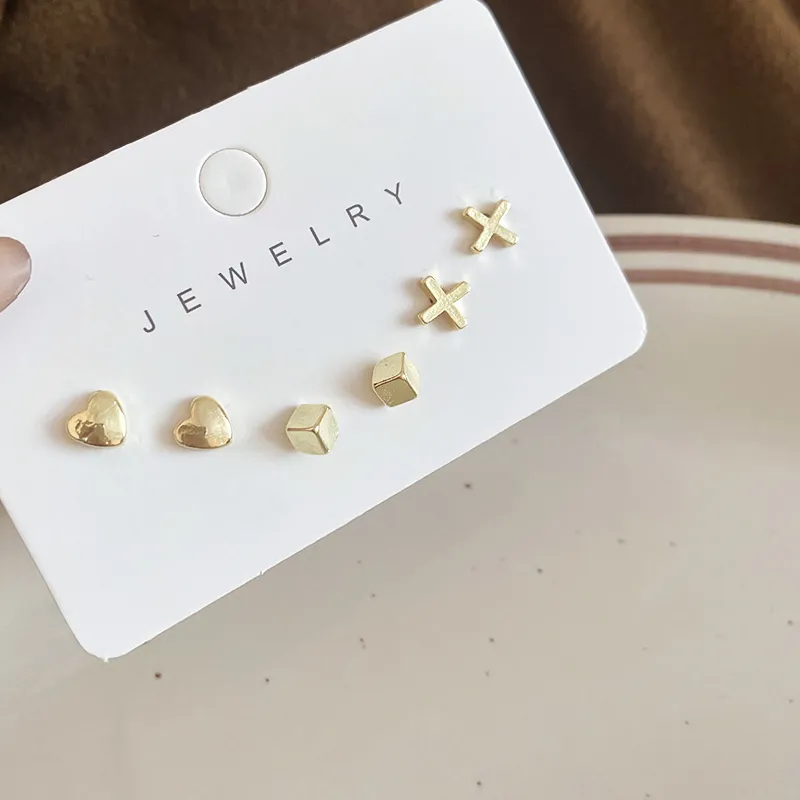 Authentic Sigil Of Six Sacred Shapes A Talismanic Collection Of Gold- Plated Geometric Studs