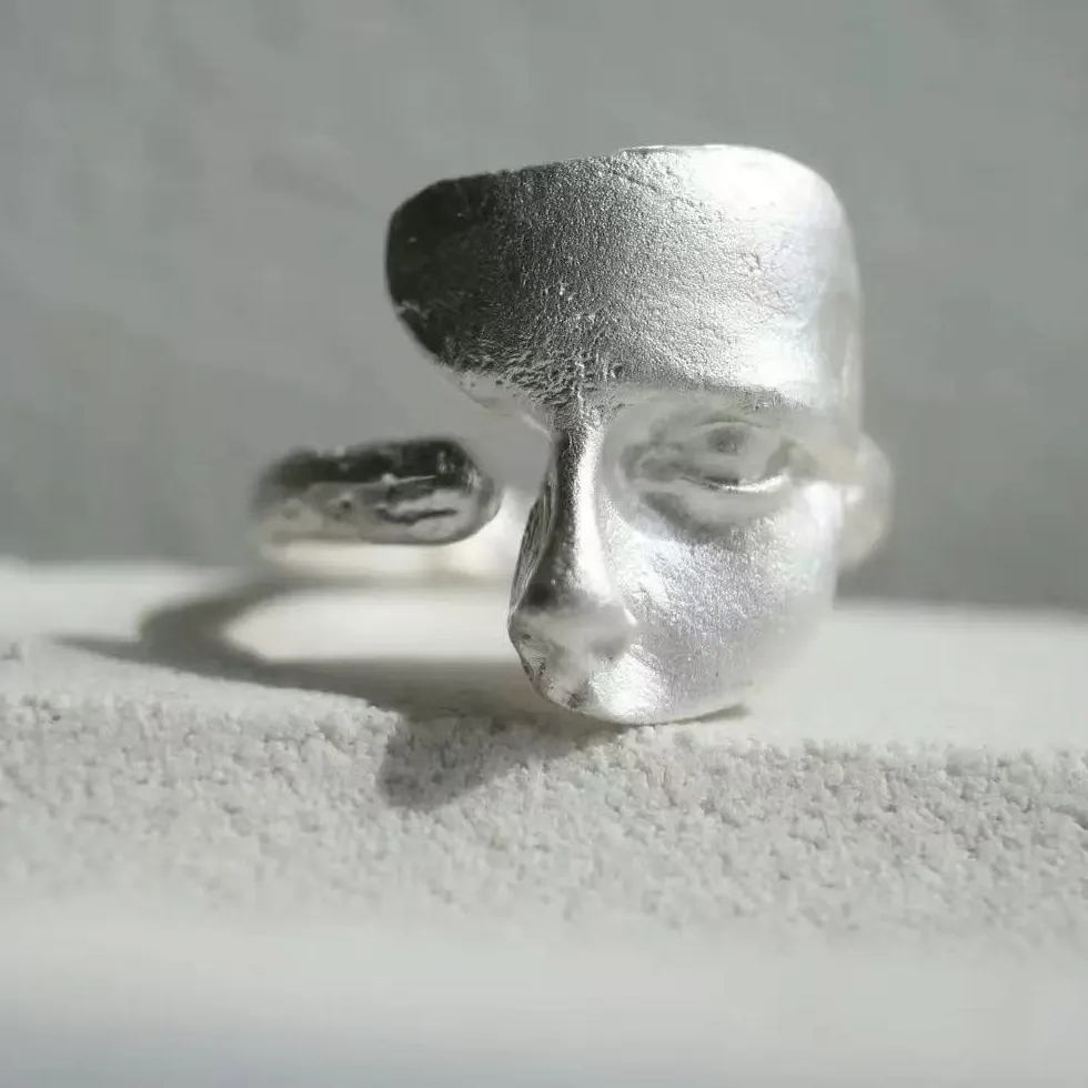 Authentic Celestial Harmony: Adjustable Sterling Silver Rings of Inner Radiance