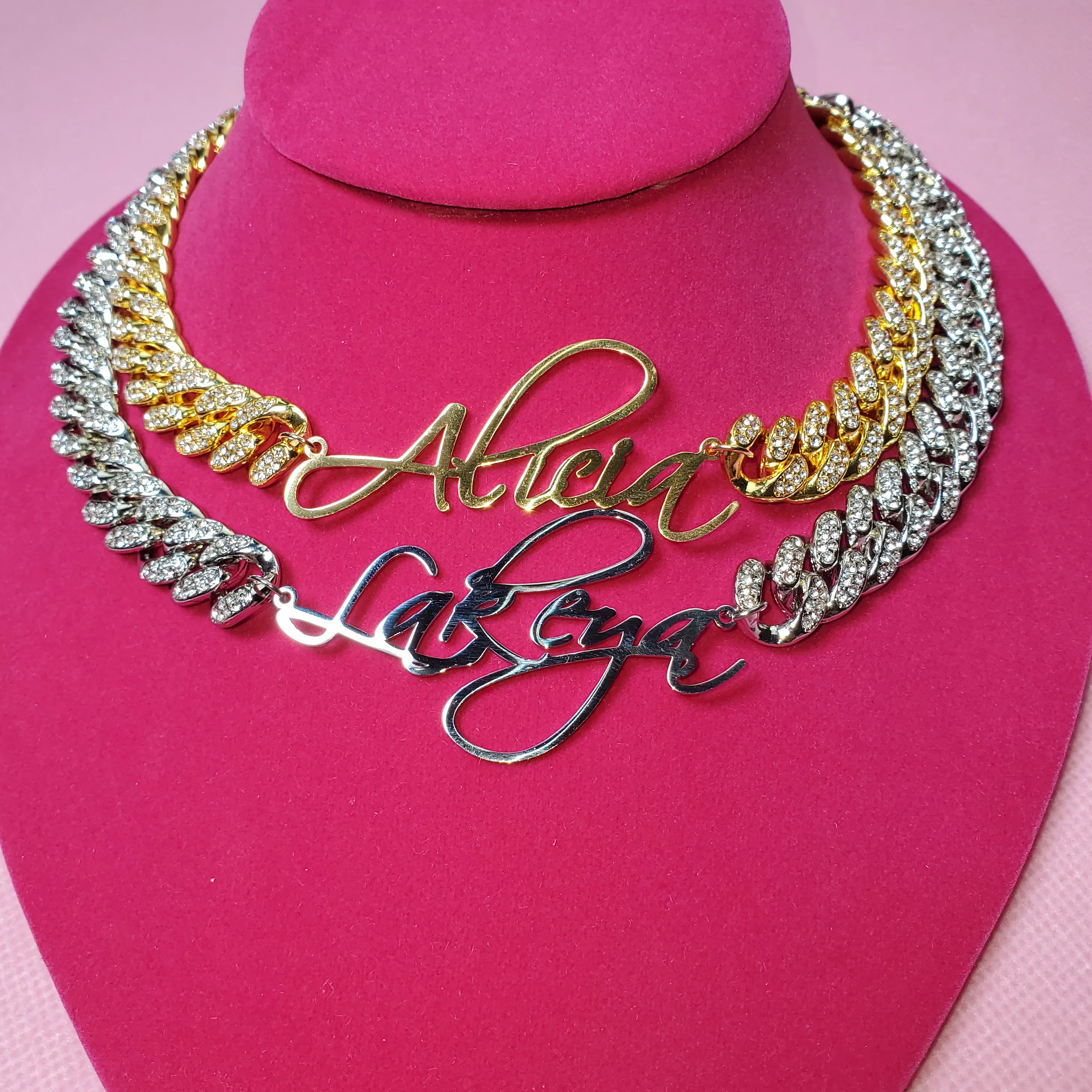 Authentic Whisper Your Name In Gold The Personalized Letter Talisman Choker