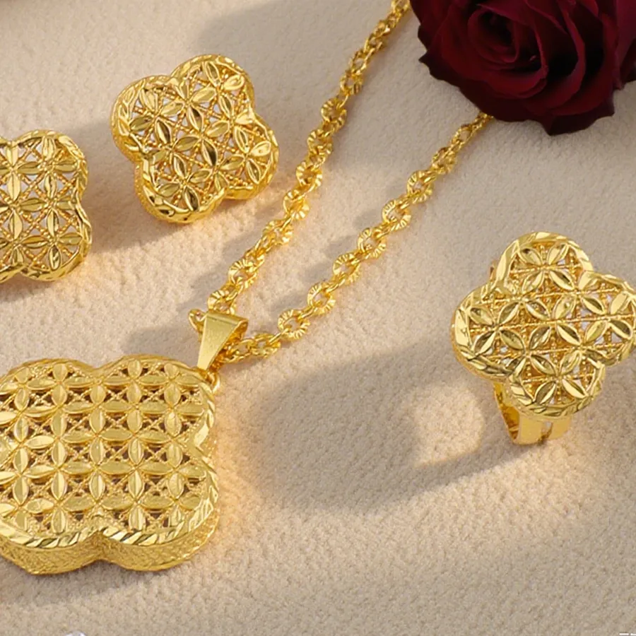 Authentic Celestial Blossom Gold- Plated Floral Adornment For The Radiant Spirit
