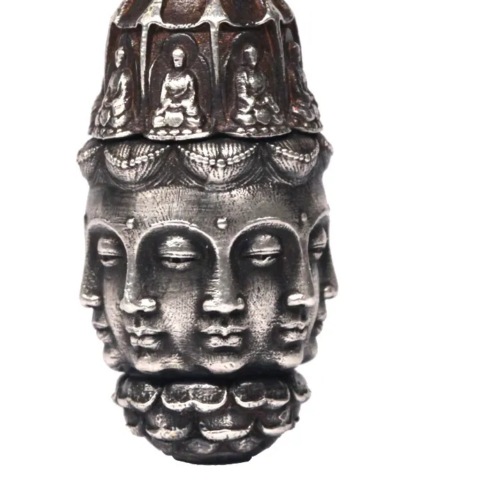 Authentic Eternal Lotus Buddha Pendant Eight Sided Bucket Of Infinite Serenity