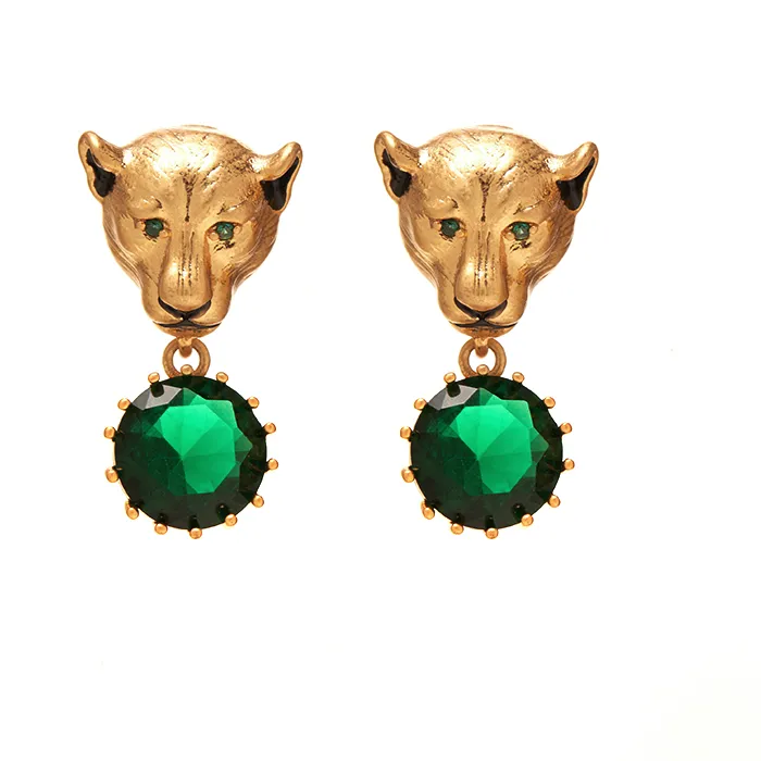 Authentic The Golden Lion Guardian Earrings: A Talisman of Sovereignty