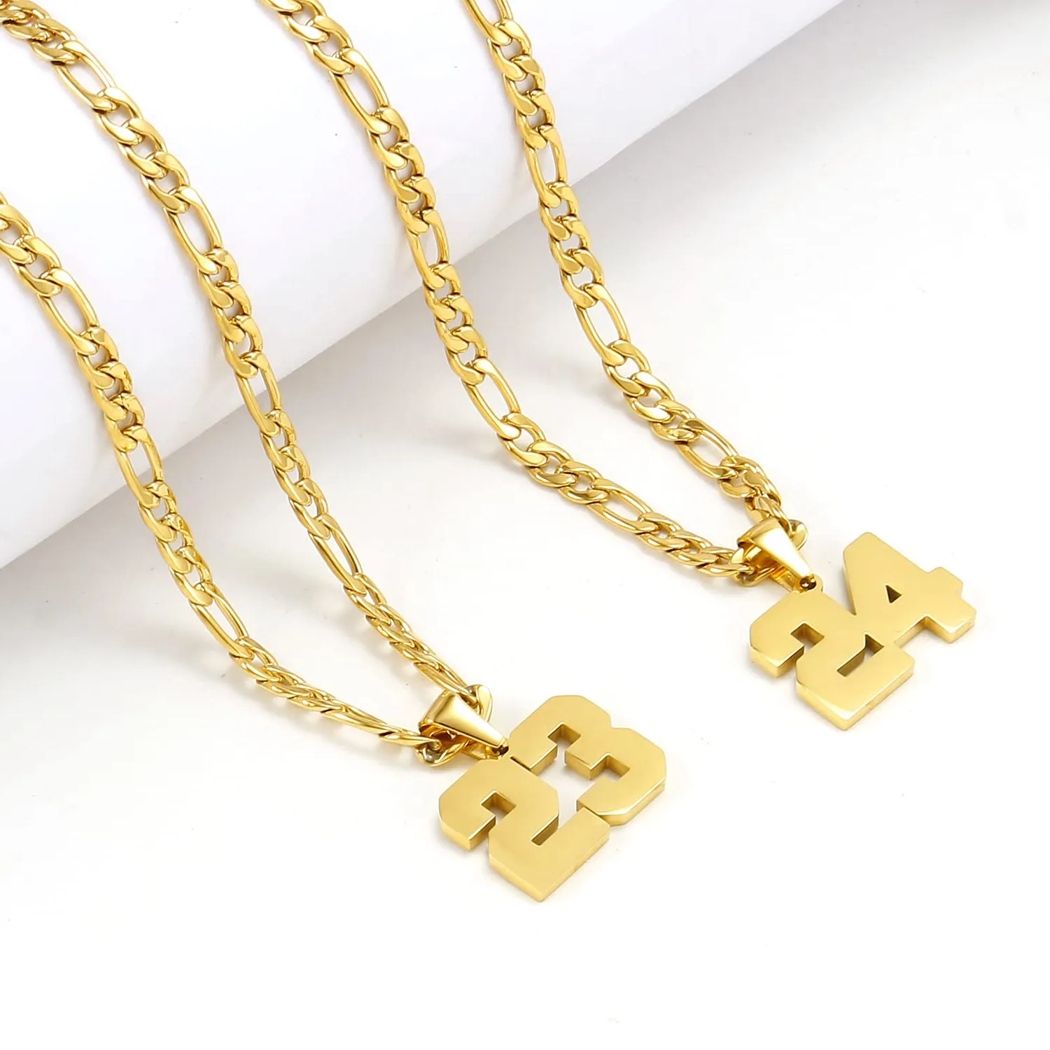 Authentic Sacred Number Talisman Personalized Jersey Number Amulet In Gold- Plated