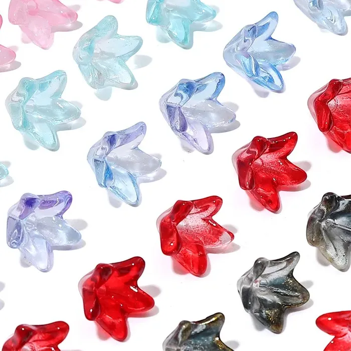 Authentic Lily Blossom Glass Beads A Garden Of Whimsical For Handcrafted Talismans