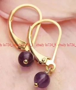 Authentic Crown Of Twilight Amethyst Leverback Earrings For Sacred Serenity