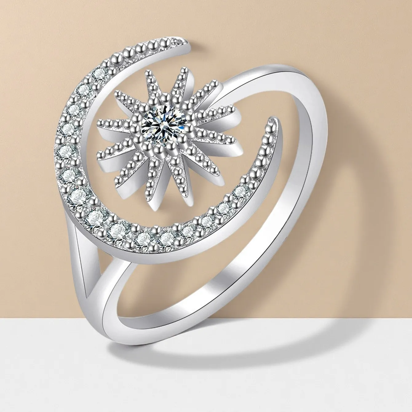 Authentic 925 Sterling Silver Ring Classics 5A Zircon Jewelry Accessories