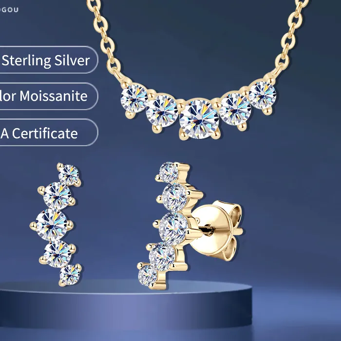 Authentic Five Stones Of Radiant Joy A Smile- Shaped Talisman In 925 Silver And Golden Light