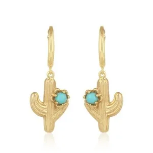 Authentic Desert Bloom: The Sacred Cactus Oracle Earrings