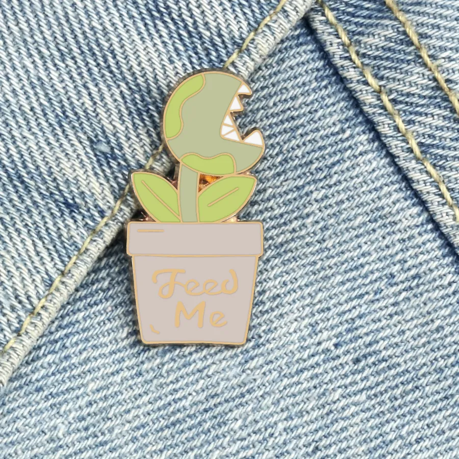 Authentic The Verdant Guardian: Enamel Flytrap Talisman