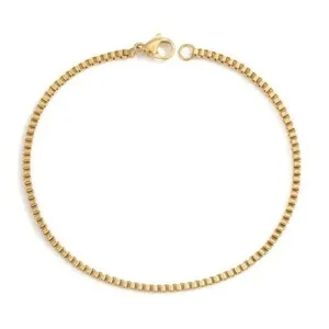 Authentic Veil Of Eternal Devotion 4K Gold- Plated Box Chain Bracelet