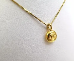 Authentic Sigil Of Celestial Watchfulness The Gold- Plated Kabbalah Evil Eye Pendant