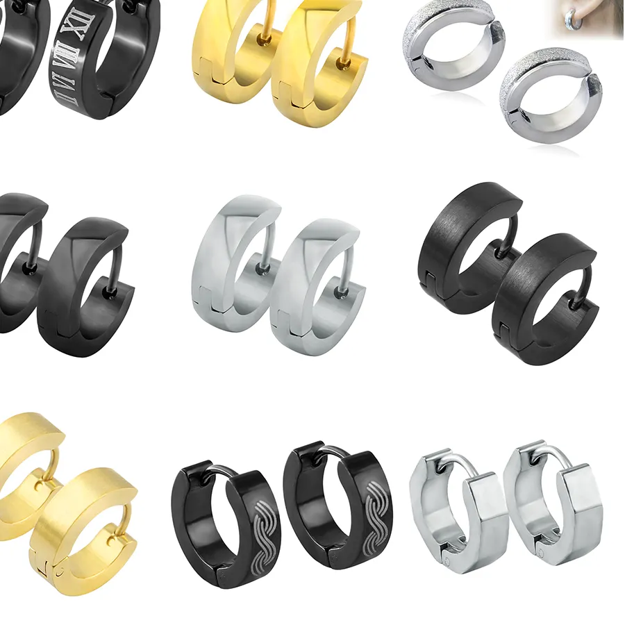 Authentic Eternal Circle Hoop Earrings Surgical Hoops Of Endless Return And Spiritual Wholeness