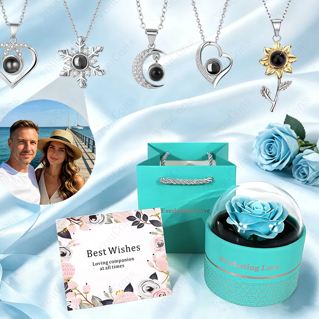 Authentic Whisper Of The Blue Rose A Personalized Photo Projection Talisman Of Eternal Devotion