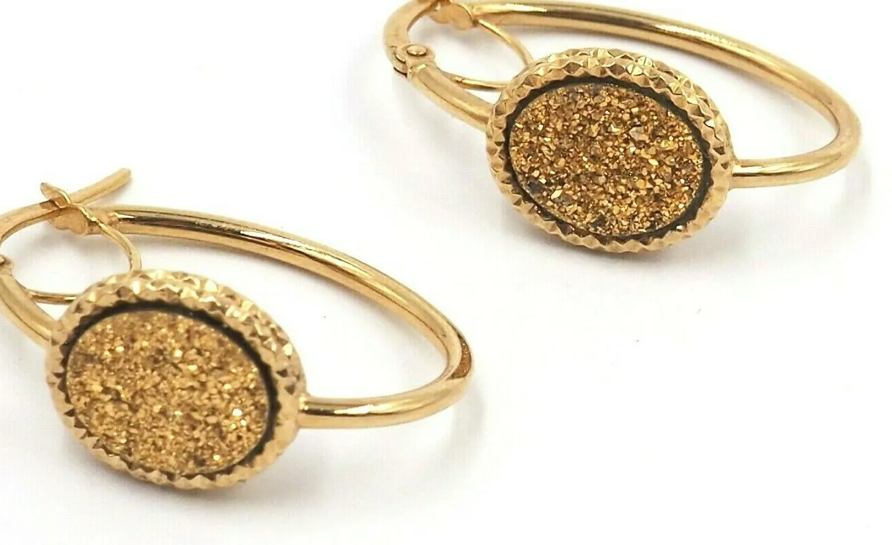 Authentic Whispers Of The Sun Auric Hoop Earrings
