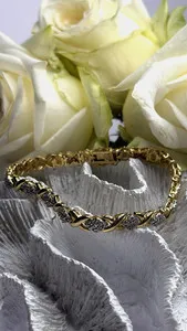 Authentic Whisper Of The Sun A Gold- Plated Tennis Bracelet For Eternal Radiance