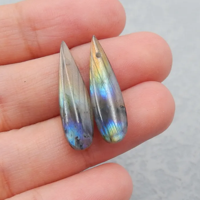 Authentic Auroral Light Labradorite Artisan Gemstone Talismans