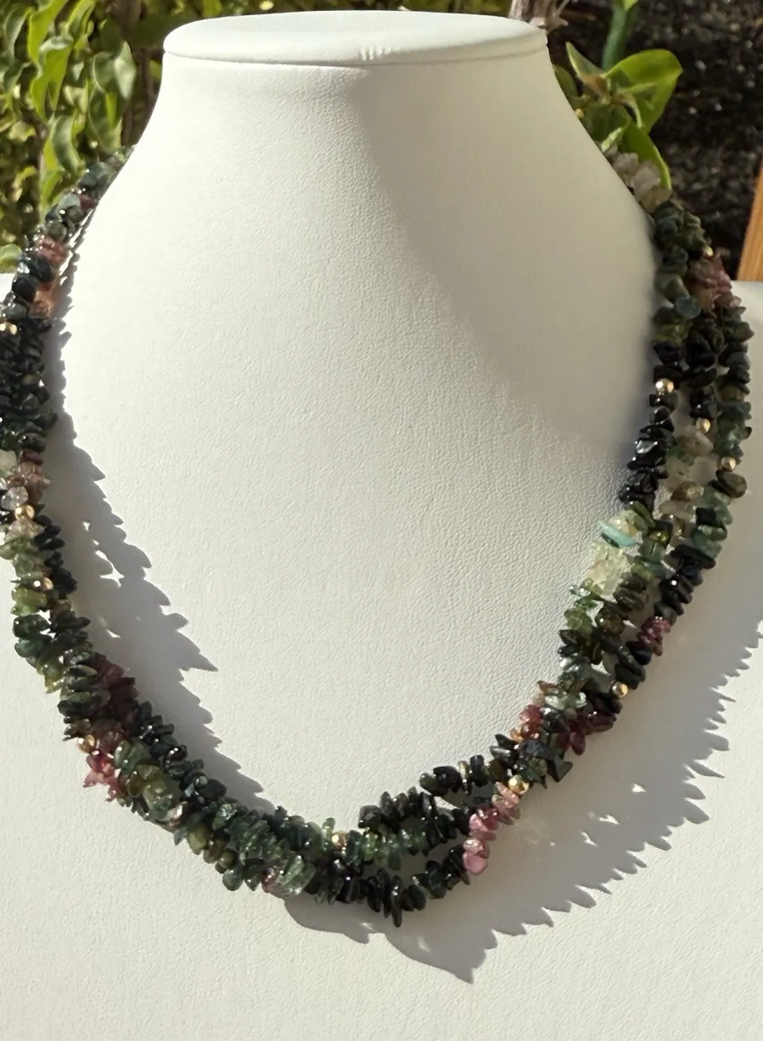Authentic Celestial Trinity: Tourmaline & Amber Jade Amulet