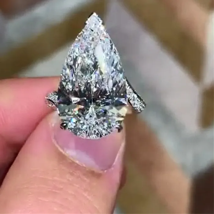 Authentic Tears Of The Cosmos Moissanite And Sterling Silver Talisman Ring