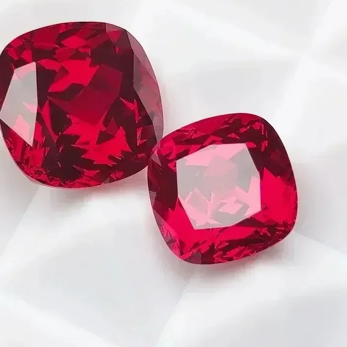 Authentic The Crimson Flame Square Cushion Ruby Talisman