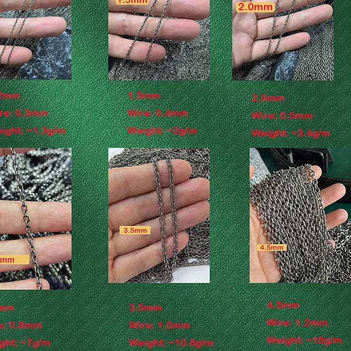 Authentic Semi- Finished Pure O- Shape Chains 1.2Mm- 4.5Mm Diy Jewelry Making Hypoallergenic Lightweight Eco- Friendly