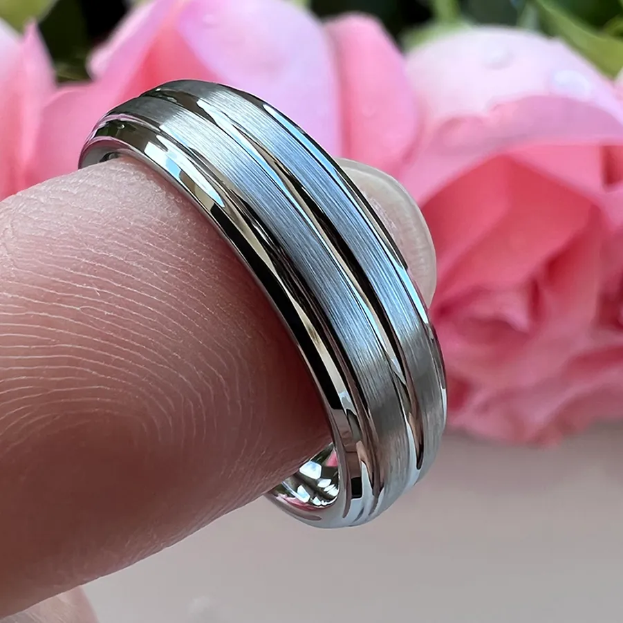 Authentic Eternal Bond Sacred Tungsten Ring Of Grounding Strength