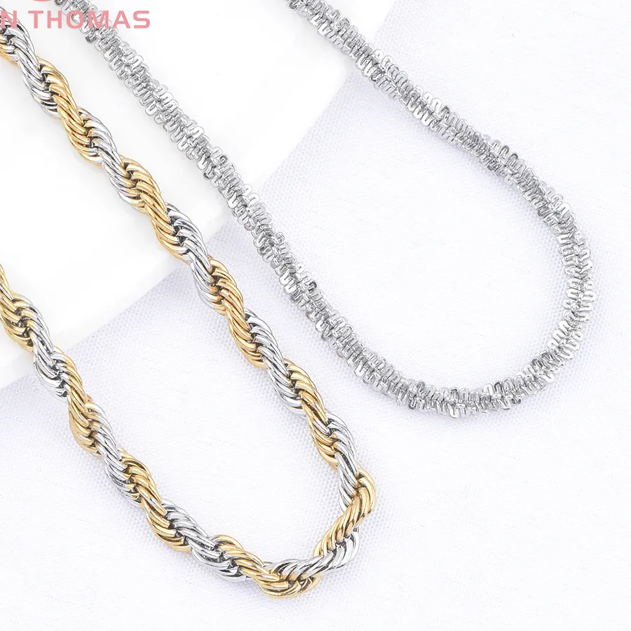 Authentic Twin Veils Of Solar Light A Pair Of 51.5Cm 24K Gold- Color Ritual Chains
