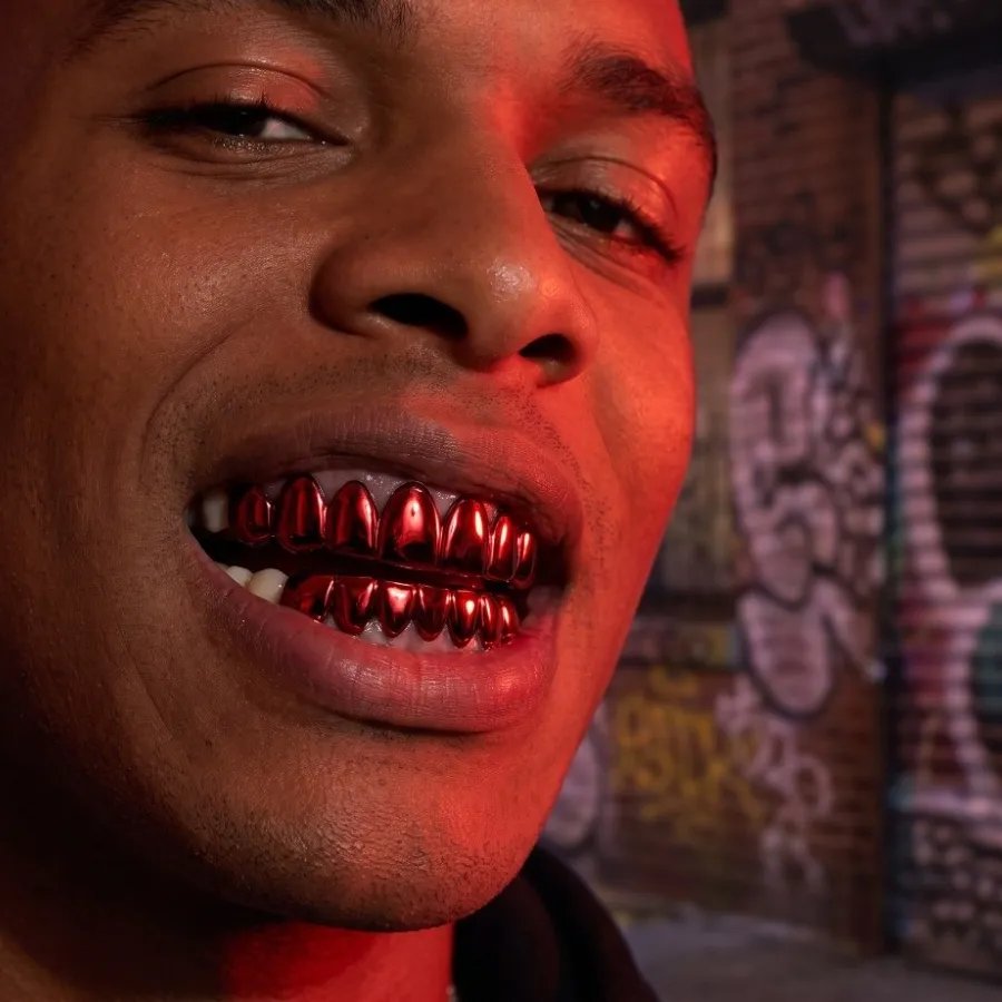 Authentic Crimson Mirror 8- Tooth Alchemical Grillz