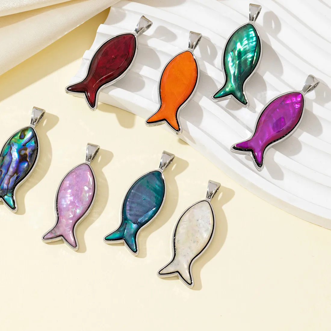 Authentic Abyssal Grace The Little Fish Shell Pendant Of Flow And Intuition