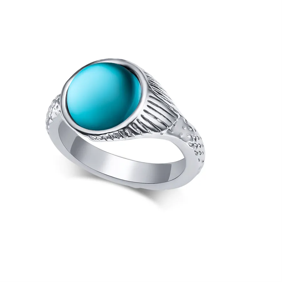 Authentic Classic Tv Drama Mako Mermaid Ring Luxurious Inlay Crystal Jewelry For Island Of Secrets Film Fans Accessories
