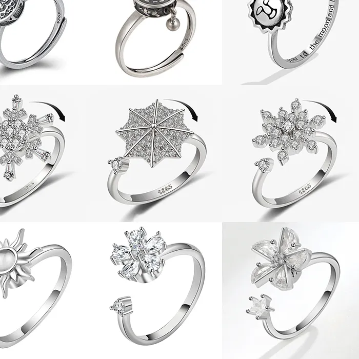 Authentic Spinning Sunflower Spinner Ring A Golden Talisman Of Calm And Solar Radiance