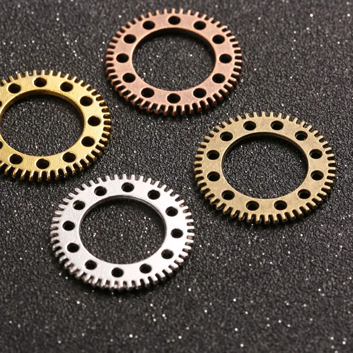 Authentic Cogs Of Destiny Ten Antique Mechanical Gear Charms For Crafting Sacred Adornments